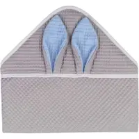 Prosop de baie Infantilo cu gluga Waffle Bunny 80x80 cm gri