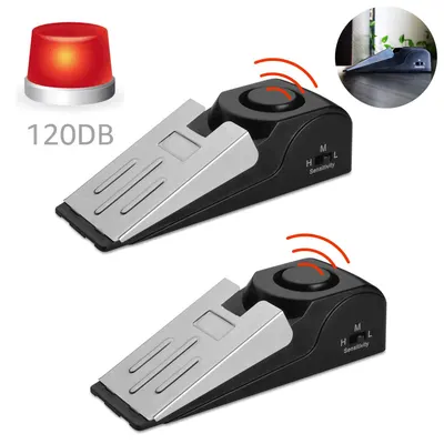Set 2 x Opritor de usa cu alarma si senzor de vibratie