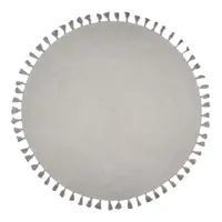 Covor țesut manual Nattiot Josephine, ∅ 140 cm, gri