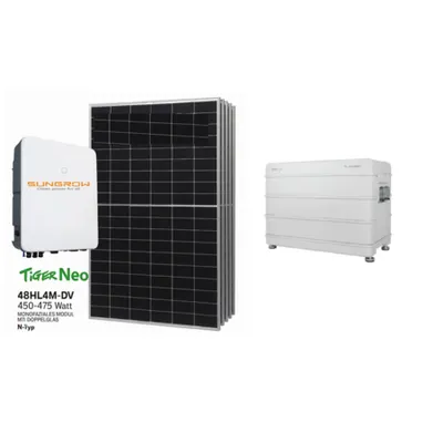 KIT autonomie electrica 5KW cu panouri Jinko, invertor hibrid si baterie LiFePO4 – SOLUTIE OFF GRID SI ON GRID 9.6kwh stocare