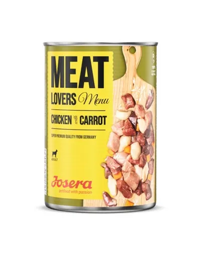 JOSERA Meatlovers Menu hrana umeda caini, pui si morcov 400 g