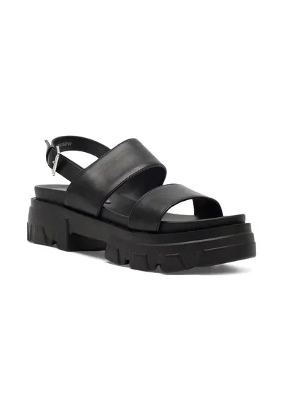 Sandale dama - 518846 - Piele ecologica - Negru