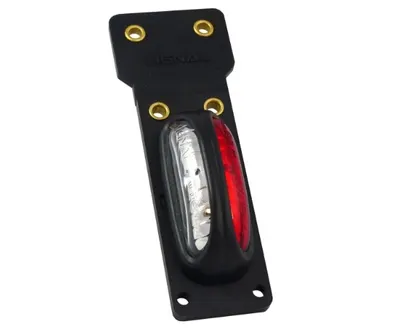 Lumina clarificare lumini stanga/dreapta, forma: dreptunghiular, rosu/alb, LED, cu suport, 12/24V