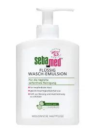 Sebamed Gel de curatare pentru fata si corp cu pompa 200 ml Flussig Wasch-Emulsion