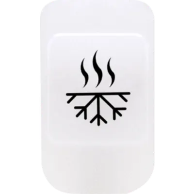 Lentila cu simbol iluminabil- HEATING / COOLING