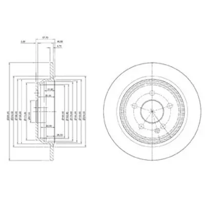 Disc frana DELPHI BG3969