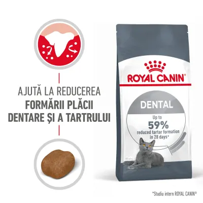 ROYAL CANIN Dental Care Adult, hrană uscată pisici, reducerea formării tartrului, 400g
