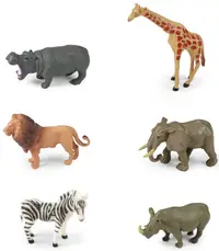 Set de figurine Rappa - Animale africane, 6 buc. , 5-7 cm