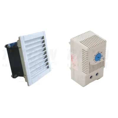 Pachet Performanta Racire Tablou Electric Mediu: Ventilator cu Filtru Aer V43 IP54 si Termostat THMS-10 pentru Control Automat