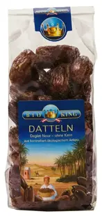 Curmale bio Deglet Nour, cu sâmbure, 250 g, Bio King