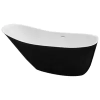 Cada baie freestanding Bella* BSM-212 acril 170 x 75 x 75 cm negru mat