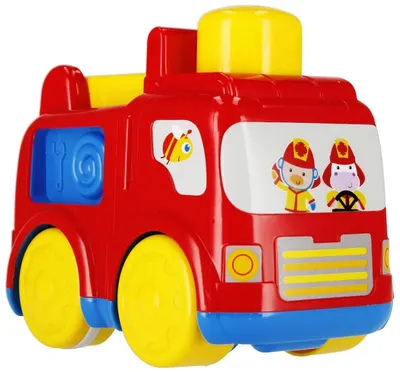 Jucărie pentru bebeluși Bam Bam - Mașină de pompieri