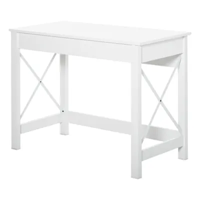HOMCOM, Birou de Studiu, Stil Modern, MDF, Metal, 105x50x76 cm, Alb | Aosom Romania