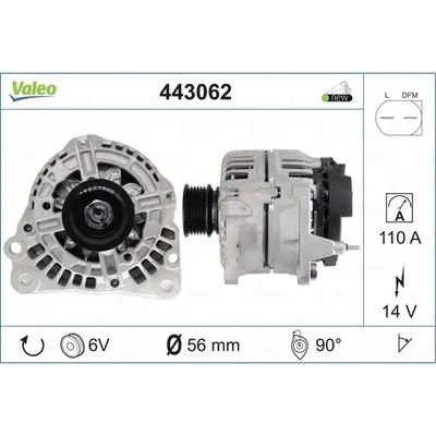 Generator/alternator VALEO 443062