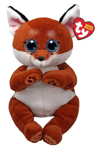 Jucărie de pluș TY Toys Beanie Bellies - Vulpe Witt, 24 cm