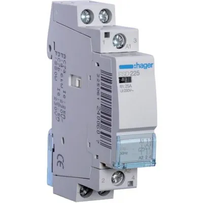 Contactor 25A, 2ND, 24V Hager ESD225