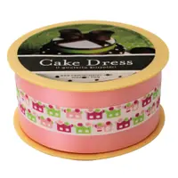 Bandă Decorativă Cake Dress, 45mm, Trenuleț Roz, 20 m