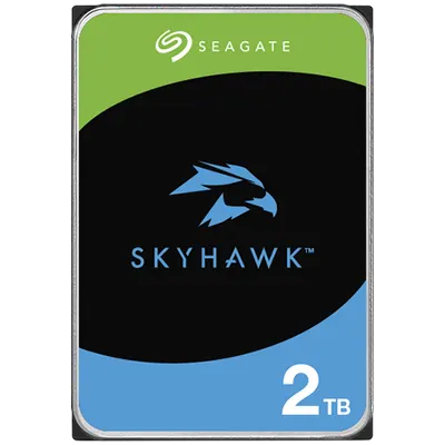 HDD Video Surveillance SEAGATE SkyHawk 2TB CMR, 3.5'', 256MB, SATA, Rescue Data Recovery Services 3 ani, TBW: 180