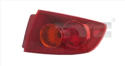 Stop tripla lampa spate stanga potrivit MAZDA 3 LIMUZINA 2003-2006 - ( exterior , Semnalizator portocaliu, culoare sticla: rosu)