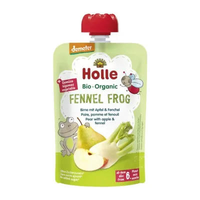 Set 2 x Piure de Pere cu Mere si Fenicul Eco, Fennel Frog, Holle Baby, 100 g