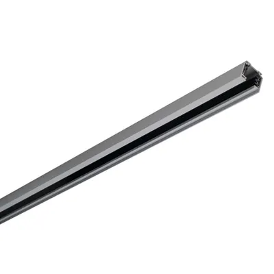 Iluminat decorativ pe sina, EUTRAC® Senile, gri pista de inalta tensiune, gri-argintiu, 3 m