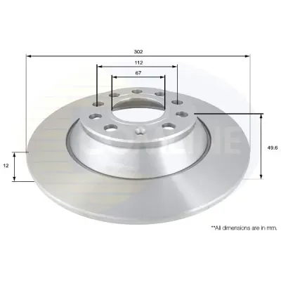 Disc frana COMLINE ADC1471