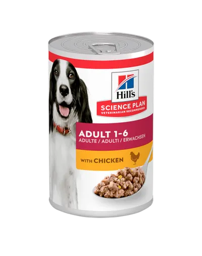 HILL'S Science Plan Canine Adult Chicken 370 g Conserva hrana umeda pentru caini adulti, cu pui