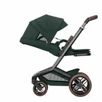 Carucior pentru copii Maxi-Cosi Fame Twillic Graphite reversibil, cu suspensii, maner reglabil, iluminare frontala, greutate admisa 22 kg
