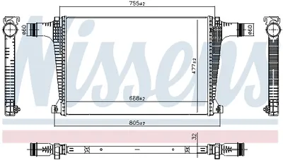 Intercooler potrivit AUDI Q7, Q8; VW TOUAREG 3.0D 3.0DH 11.17