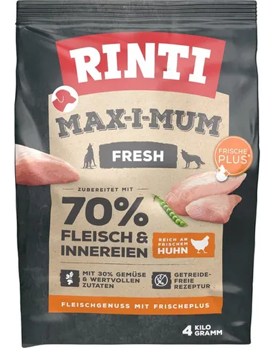 RINTI MAX-I-MUM Chicken hrana uscata pentru caini adulti, cu pui 4 kg