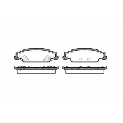 Set placute frana, frana disc REMSA 0952.02