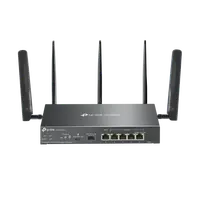 "Omada 4G+ Cat6 AX3000 Gigabit VPN Router PORT: 1× Gigabit SFP WAN/LAN Port, 1× Gigabit RJ45 WAN Port, 4× Gigabit WAN/LAN RJ45 P