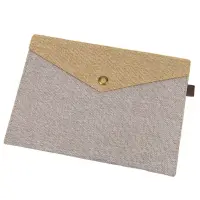 Plic textil cu capsă magnetică - gri - Default Title
