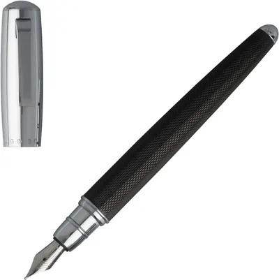Stilou Hugo Boss Pure - argintiu-negru