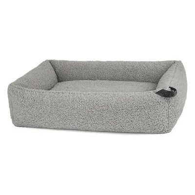 Pat gri pentru câini din material bouclé 71x91 cm Senso Pebble M – MiaCara