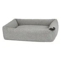 Pat gri pentru câini din material bouclé 71x91 cm Senso Pebble M – MiaCara