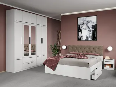 Set dormitor complet Alb - Madrid - C55