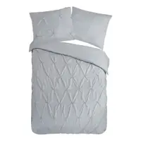 Lenjerie de pat gri din microfibră pentru pat de o persoană/extinsă 140x220 cm Pure Elegance – Good Morning
