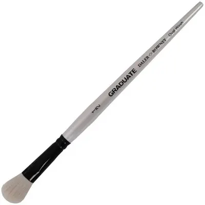 Pensula tip Mop cu Fir de Capra Oval Wash Graduate Daler Rowney, 1/2 Inch