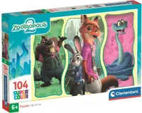 Puzzle pentru copii Clementoni din 104 piese - Zootropolis 2