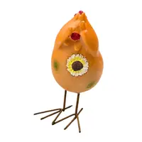 Decorațiune pentru Paște, model găină, 11.5x5x10 cm, portocaliu