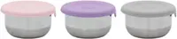 Set boluri cu capac Melii - Pink, purple & grey, 3 buc.
