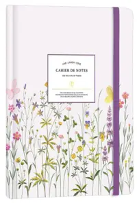 Caiet Victoria's Journals Florals - mov deschis, copertă rigidă, cu puncte, format A5