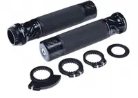 Set mansoane moto 655A, model universal, culoare negru carbon