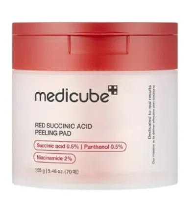 MediCube Tampoane tonice faciale Red Succinic Acid, 70 buc.