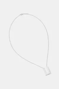 Tom Wood colier de argint Square Pendant