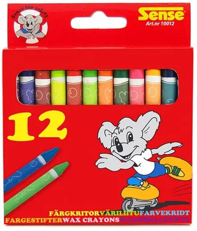 Pasteluri colorate Sense - 12 bucati