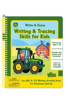 John Deere Kids Write & Erase Writing & Tracing Skills for Kids