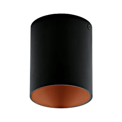 Ceiling luminaire Polasso round 35W black / copperIP20