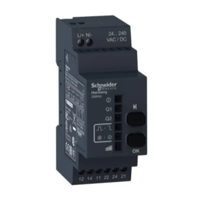 Receptor Programabil, 2 Relee, 24, 240 V C.A./C.C., 2 Butoane, 6 Led-Uri